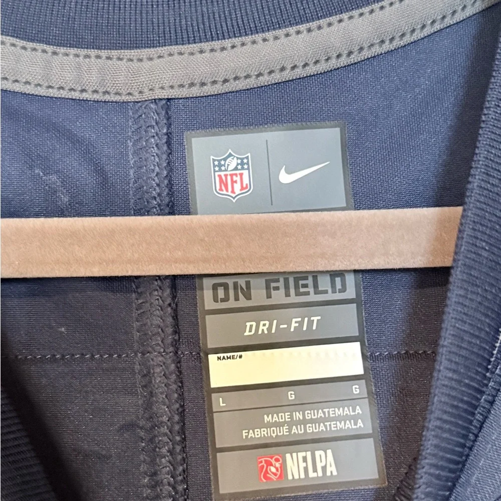 Nike New England Patriots Julian Edelman #11 Jersey NWT Men’s Large Navy Dri-FIT - Picture 3 of 7